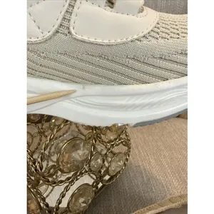 Outwoods Women's lightweight athletic mom sneaker resort travel cream color 6.5 comfort thumbnail 2