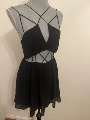 Windsor Black Strappy Dress Mini. Size Small  thumbnail 8