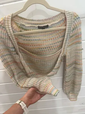 Blue Blush Cropped Sweater thumbnail 2
