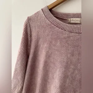Altar’d State Dusty‎ Pink Asymmetrical Boho Fringe Long Sleeve Top thumbnail 2