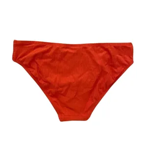 NWT Andie Swim The Bikini Rib Bottom Medium Coverage Low Rise Large Sire Orange thumbnail 6