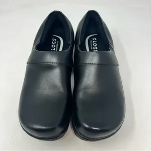 Klogs Mission Black Leather Slip Resistant Nursing Work Clogs Women’s Sz 6 thumbnail 2