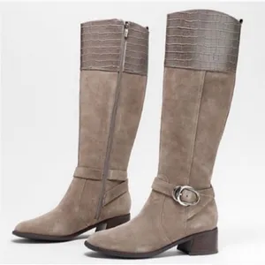 Marc Fisher Wide Calf Leather Tall Shaft Boots - Hailin size‎ 9 A14 thumbnail 1