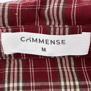 Commense Plaid Maxi Shirt Dress NWOT Size M Red Tartan Long Sleeve Button Up thumbnail 6
