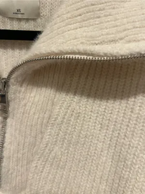 Abercrombie & Fitch Soft A&F Collection Cream Half-Zip Pullover Sweater size xs thumbnail 4