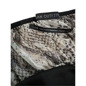 Urban Outfitters Sheer Snake Print‎ Crop Tank Top sz large thumbnail 7