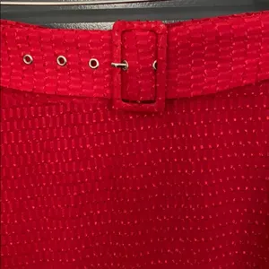 House of Harlow red A-line midi skirt XL thumbnail 4