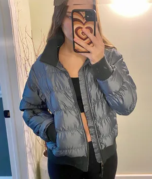 north face cropped puffer thumbnail 1