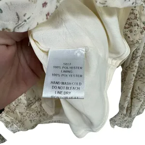 Coquette Promesa Floral Ruffle Long Sleeve Blouse Romantic CottageCore Top M Y2K thumbnail 4