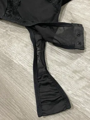 Black Sexy See Though Bodysuit Lingerie thumbnail 5
