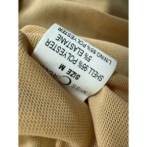 Miss Circle Sorrel Gold Ruched Chiffon Long Maxi Dress Formal Gown $250 M thumbnail 10