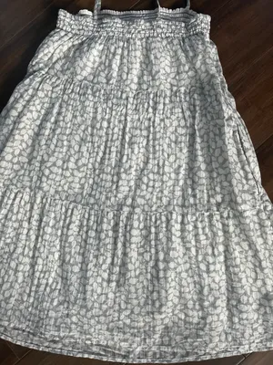 Abercrombie Lined Leaf Shoulder Prairie Girl Tie Top Or Dress thumbnail 4