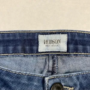 Hudson Flap Pocket Medium Wash Stretch Straight Leg Jean Womens Size‎ 26 HEMMED thumbnail 5