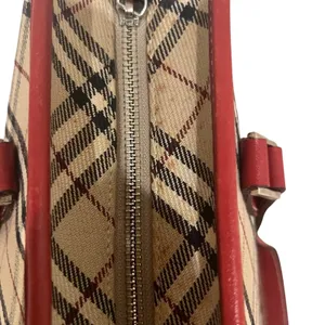 Vintage Burberry Blue Label Tote Hand Bag Nova Check Purse 12x8.5 thumbnail 5