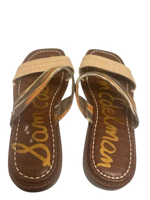 NWOB Sam Edelman Haydee Slides Boho Beige Orange 6.5 thumbnail 12