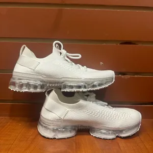 Link White Sneakers with Knit Mesh Upper and Air Cushioning thumbnail 2