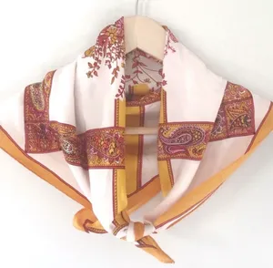 CLEAROUT! Vintage Floral & Geometric Scarf thumbnail 1