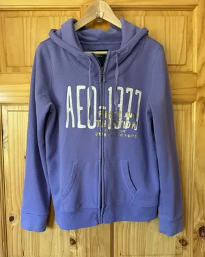 Vintage American Eagle Outfitters purple Zip-Up Hoodie Jacket size large thumbnail 1