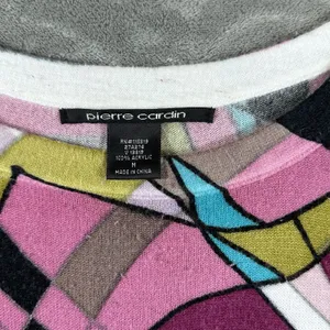 Pierre Cardin Colorful Retro Artsy Sweater Womens Medium Y2K Festival 90s VTG thumbnail 2
