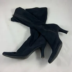 Aerosoles 11M Black mid calf zip up point boots thumbnail 2