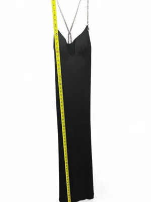 Night Way Collections Black Strapless Maxi Dress with Chain Straps thumbnail 6