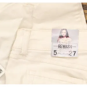 Rewash Juniors Ripped Natural Wash Skinny Jeans 2606602 Ivory Off White 5 thumbnail 7