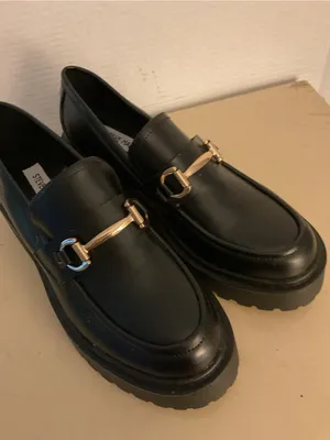 Steve Madden women black leather platform loafer Approach shoes US 10 thumbnail 6