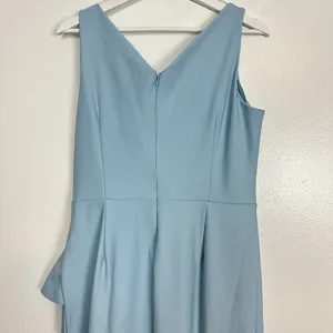ALEX EVENINGS Embellished Side Drape Column Formal Gown in Ice Sage Size US 14 thumbnail 12