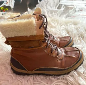 Merrell Tremblant Waterproof Leather Faux Fur Winter Boots Brown Women’s 7.5 thumbnail 2