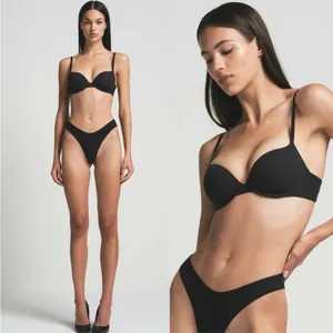 NWT SKIMS Fits Everybody Demi T-Shirt Bra BR-UWR-‎ 2294 ONYX size 36DDDD thumbnail 2