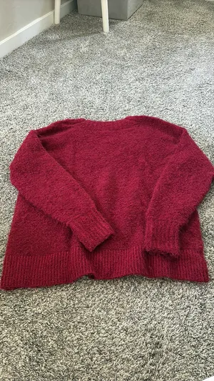 Aerie Red Sweater Oversized thumbnail 3
