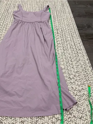 NWOT Halara Purple SoftlyZero Airy Cool Touch Midi Casual Dress thumbnail 14