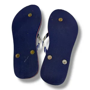 Vera Bradley‎ Turtles Flip Flops Red White Blue Stripes Size 7 8 M thumbnail 3
