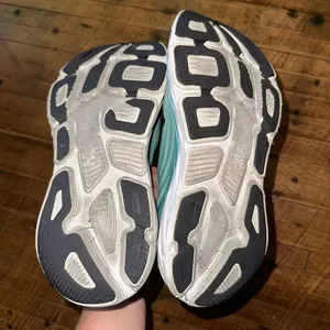 Hoka One One turquoise & pink athletic running 10 sneakers thumbnail 6
