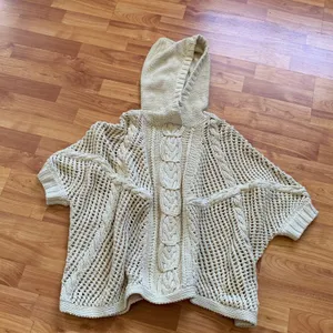 525 america chunky knit beige cardigan‎ sweaters thumbnail 1