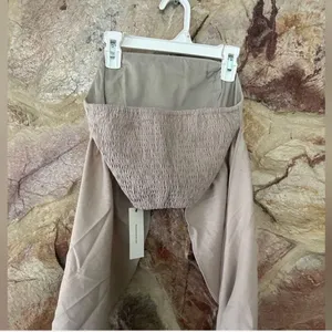 Commense Cotton & Line Crisscross Halter Tank Top size large thumbnail 4