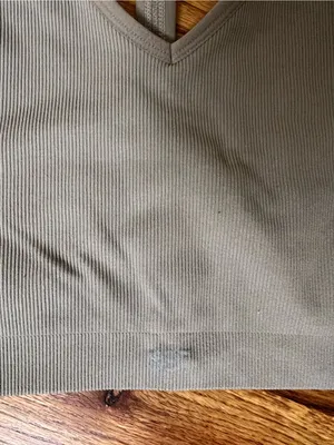 SET Active Seamless V-Neck Crop Bralette - Taupe thumbnail 4