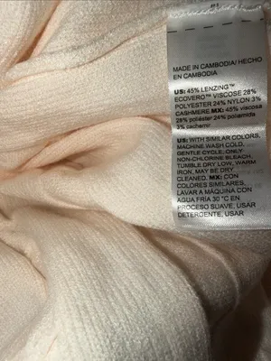 NWOT Chico's Luxe Cable Knit Sweater Super Soft Ivory Cashmere Blend US XL thumbnail 5