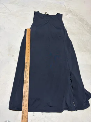 Zella Sleeveless Black tennis Dress built in shorts medium thumbnail 2