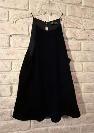 Zara TRF Collection Black Velvet Top Size S thumbnail 1