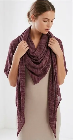 Free People 100% Cotton Oversized Scarf / Shawl 💜 thumbnail 2