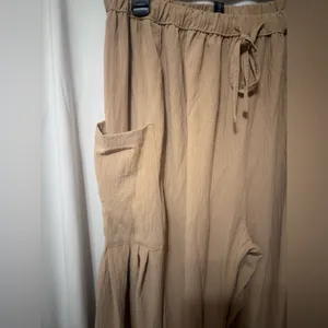 Merokeety tan wide leg cargo trouser M thumbnail 4