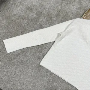 Athleta Cashmere Blend Felicity Cozy V-Neck Sweater Longsleeve Magnolia White XS thumbnail 6