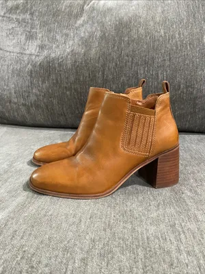 Lucky Brand Debruh Heeled Bootie Medium Dark Brown Size 8 thumbnail 8