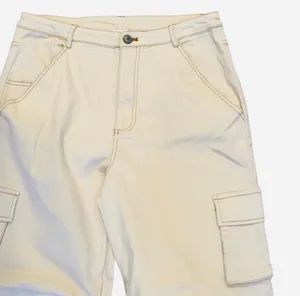 Princess Polly Beige Wide Leg Baggy Cargo Pants Y2K Skater 4 thumbnail 3
