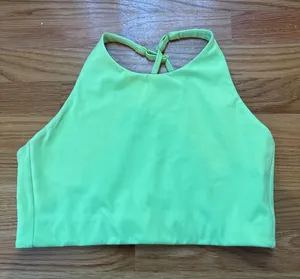 Girlfriend Collective Topanga Sports‎ Bra Size Large Neon Yellow thumbnail 1