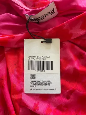 Donelli Princess Polly Mini Dress Pink Floral thumbnail 4