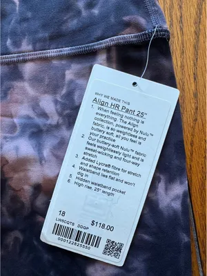 Lululemon Align High Rise 25” Diamond Dye Pink Pastel Size 18 NWT thumbnail 4