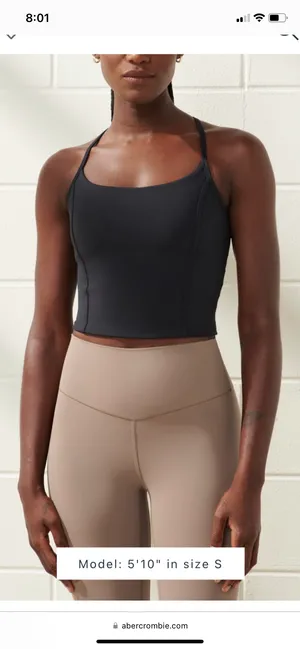 Abercrombie Studio Soft Workout Tank  thumbnail 2