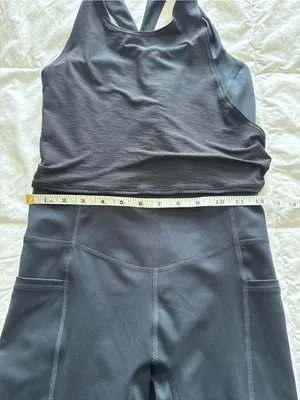 Free People Black Racerback Runner Runsie Athletic Onesie Romper XS NWOT thumbnail 4